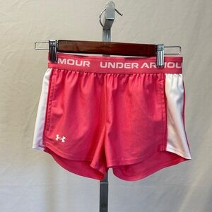 Under Armour youth m Pink Athletic Shorts